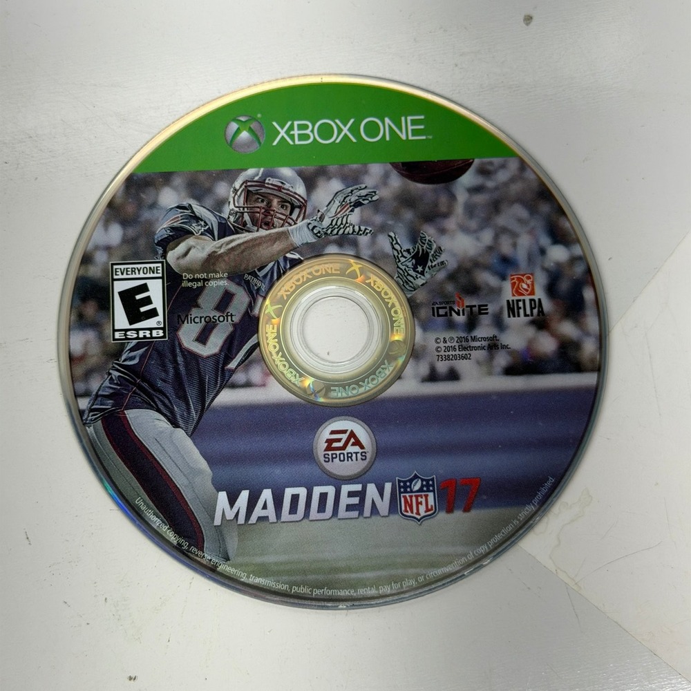 Madden NFL 17 Xbox One Video Game Football Sports EA Microsoft DISC ONLY
